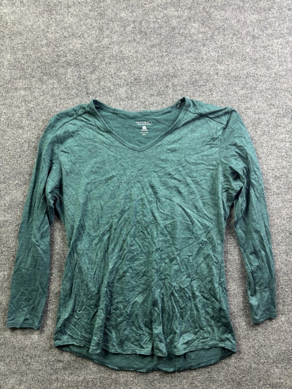 SEG'MENTS Shirt Womens XXL Green Long Sleeve Merino Wool Thermal Base Layer Top